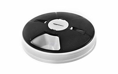 AmazonBasics Electronic Timed Pet Feeder, Black