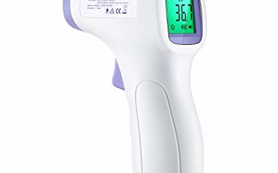 (US Stock) Thermometers, Medical Infrared Thermometer, Fever Alarm, 3-Color LCD Display, Digital Thermometer for Baby, Kids and Adult