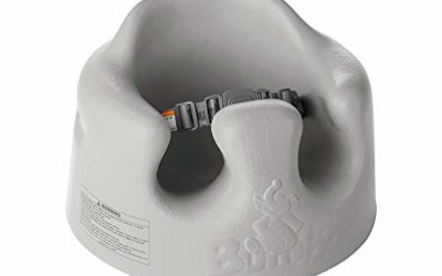 Bumbo B10060MPA3 Baby Infant Soft Foam Comfortable Wide Floor Seat with 3 Point Adjustable Harness, Gray