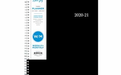 Blue Sky 2020-2021 Academic Year Weekly & Monthly Planner, Flexible Cover, Twin-Wire Binding, 8.5" x 11", Enterprise (118062)