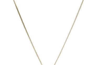 14k Yellow Gold 5mm Round Cubic Zirconia Solitaire Pendant Necklace (0.50 carat, Diamond Equivalent), 18"