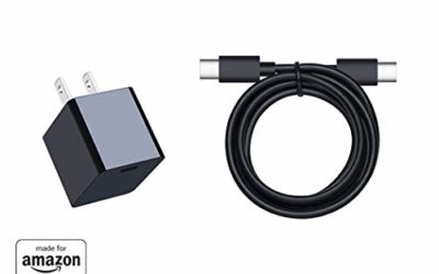 15W Type-C Wall Charger with USB-C Cable for Fire HD 10 and All-new Fire HD 8 tablet