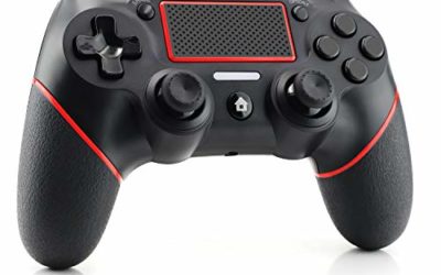 PS4 Controller Etpark Wireless Controller for Playstation 4/Pro/Slim/PC, Touch Panel Gamepad with Dual Vibration and Audio Function, Anti-Slip Grip and Mini LED Indicator