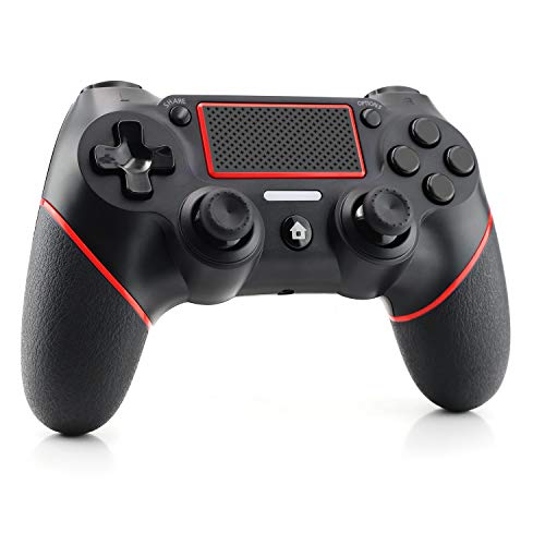 PS4 Controller Etpark Wireless Controller for Playstation 4/Pro/Slim/PC, Touch Panel Gamepad with Dual Vibration and Audio Function, Anti-Slip Grip and Mini LED Indicator