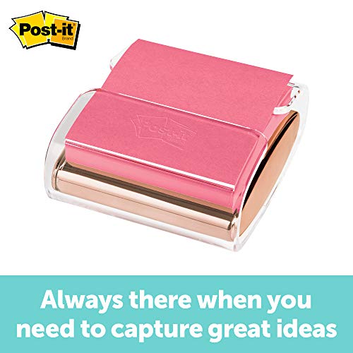 Post-it Pop-up Note Dispenser, Rose Gold, 3 Inches x 3 Inches, 1 Dispenser/Pack (WD-330-RG)