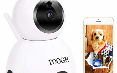 TOOGE Pet Dog Camera Wireless Home Security Camera FHD WiFi Indoor Camera Pet Monitor Cat Camera Night Vision 2 Way Audio and Motion Detection