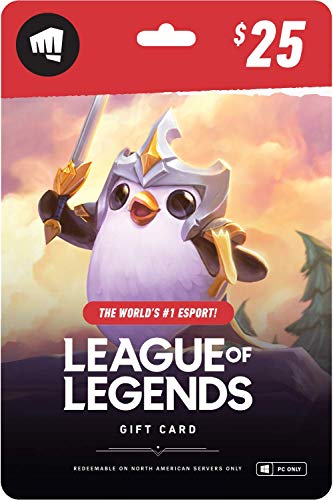 League of Legends $25 Gift Card – NA Server Only [Online Game Code]