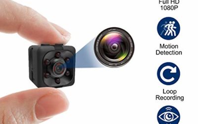 Mini Spy Camera, Hidden Camera 1080P, Nanny Cam Full HD with Night Vision Motion Activation for Indoor Outdoor Covert Security Cameras