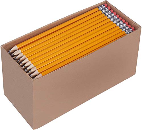 AmazonBasics Pre-sharpened Wood Cased #2 HB Pencils, 150 Pack