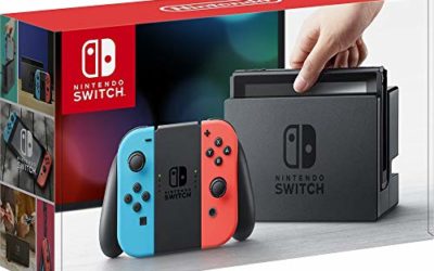 Nintendo Switch 32GB Console Video Games w/ 32GB Memory Card | Neon Red/Neon Blue Joy-Con | 1080p Resolution | 802.11ac WiFi | HDMI | Surround Sound | IR Motion Camera