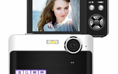 Digital Camera Compact Camera 24 MP Digital Cameras Mini Camera 2.4 inch LCD Screen Vlogging Camera with 3X Digital Zoom Macro Function Perfect for Adult, Kids, Beginners