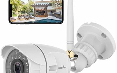 Outdoor Security Camera, Wansview 1080P Wireless WiFi Home Surveillance Waterproof Camera with Night Vision, Motion Detection, Remote Access, Compatible with Alexa-W4