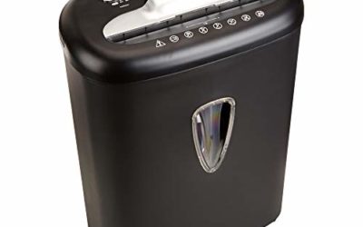 AmazonBasics 8-Sheet Capacity, Cross-Cut Paper and Credit Card Shredder, 4.1 Gallon