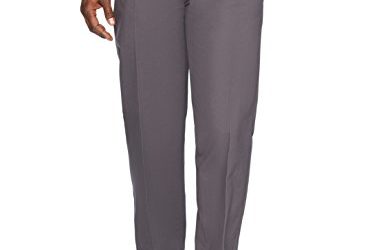 Amazon Essentials Men's Classic-Fit Wrinkle-Resistant Flat-Front Chino Pant, Grey, 40W x 32L