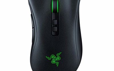 Razer DeathAdder v2 Gaming Mouse: 20K DPI Optical Sensor – Fastest Gaming Mouse Switch – Chroma RGB Lighting – 8 Programmable Buttons – Rubberized Side Grips – Classic Black