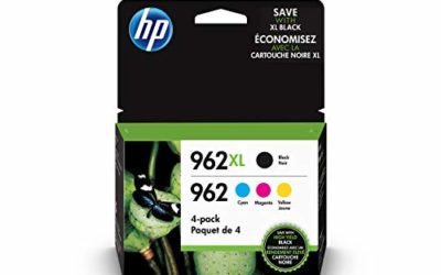 HP 962XL High Yield Black and HP 962 Cyan, Magenta, Yellow Original Ink Cartridges Pack of 4 (3JB34AN)