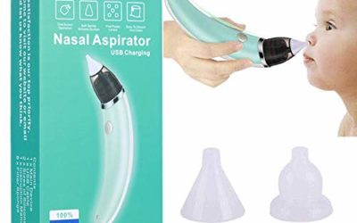 Electric Baby Nasal Aspirator, Ravifun Snot Sucker Nose Mucus Boogies Vacuum Cleaner with 5 Levels of Suction for Newborn Infant Toddlers and Kids