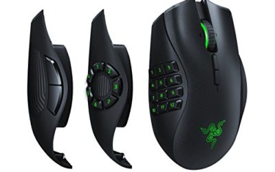 Razer Naga Trinity Gaming Mouse: 16,000 DPI Optical Sensor – Chroma RGB Lighting – Interchangeable Side Plate w/ 2, 7, 12 Button Configurations – Mechanical Switches