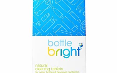 Bottle Bright (12 Tablets) – All Natural, Biodegradable, Chlorine & Odor Free Water Bottle & Hydration Pack Cleaning Tablets