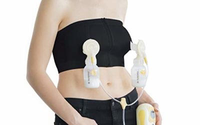 Medela Easy Expression Hands Free Pumping Bra, Black, Medium, Comfortable and Adaptable with No-Slip Support for Easy Multitasking