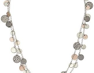 Nine West "Classics" Tri Tone Strand Necklace, 42"