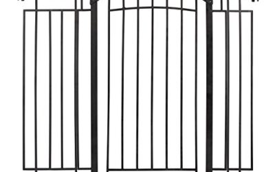 Evenflo Multi-Use Decor Tall Walk-Thru Gate, Black Metal