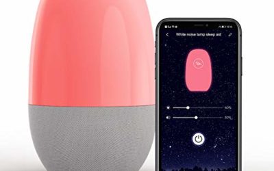 Baby Night Light, PoplarTrees White Noise Machine for Kids, Toddler Sleep Trainer, Kids Alarm Clock, APP Control and Compatible with Alexa