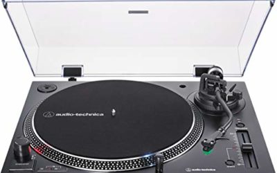 Audio-Technica AT-LP120XUSB-BK Direct-Drive Turntable (Analog & USB), Fully Manual, Hi-Fi, 3 Speed, Convert Vinyl to Digital, Anti-Skate and Variable Pitch Control