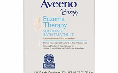 Aveeno Baby Eczema Therapy Soothing Bath Treatment with Natural Colloidal Oatmeal, 10 ct.