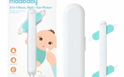 FridaBaby 3-in-1 Nose, Nail + Ear Picker by Frida Baby The Makers of NoseFrida The SnotSucker, Safely Clean Baby's Boogers, Ear Wax & More