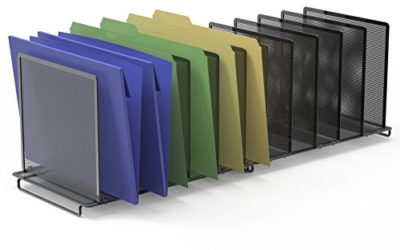 2 Pack- SimpleHouseware 5 Section File Sorter Organizer