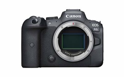 Canon EOS R6 Full-Frame Mirrorless Camera with 4K Video, Full-Frame CMOS Senor, DIGIC X Image Processor, Dual UHS-II SD Memory Card Slots, and Up to 12 fps with Mechnical Shutter, Body Only