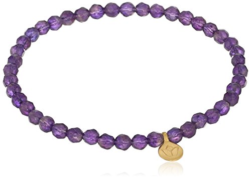 Amethyst Mini Lotus Stretch Bracelet