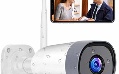 Outdoor Security Camera, Mibao 1080P WiFi Camera, IP66 Waterproof, IP Camera with Two-Way Audio, Night Vision, Motion Detection, Compatible with iOS/Android/Windows, Work with Alexa