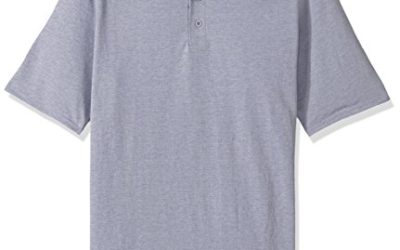 Hanes Men's Short Sleeve X-Temp W/ FreshIQ Polo, Light Steel, XX-Large