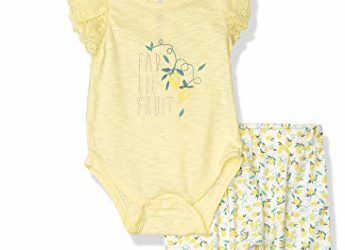 Jessica Simpson Baby Girls' Pants, 3 Piece Set Lemon, 12M