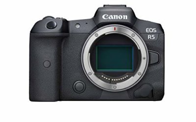 Canon EOS R5 Full-Frame Mirrorless Camera with 8K Video, 45 Megapixel Full-Frame CMOS Sensor, DIGIC X Image Processor, Dual Memory Card Slots, and Up to 12 fps Mechnical Shutter, Body Only