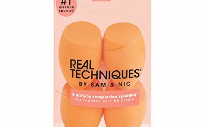 Real Techniques Miracle Complexion Beauty Sponge Makeup Blender, Set of 4