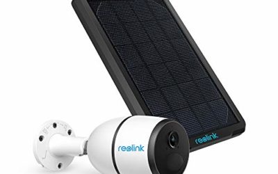 3G/4G LTE Outdoor Solar-Powered Celluar Security Camera, Wirefree Rechargeable Battery Camera System w/SD Socket and Cloud, 1080p Night Vision, 2-Way Audio, PIR Motion Sensor, Reolink Go+Solar Panel