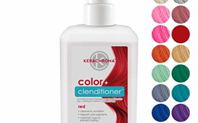Keracolor Clenditioner Color Depositing Conditioner – Hair Glaze Colorwash, Red, 12 Fl Oz