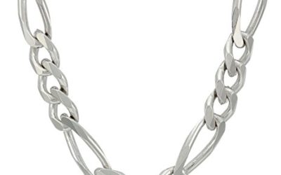 Men's Sterling Silver Italian 5.5mm Solid Figaro Link Chain Necklace, 20"