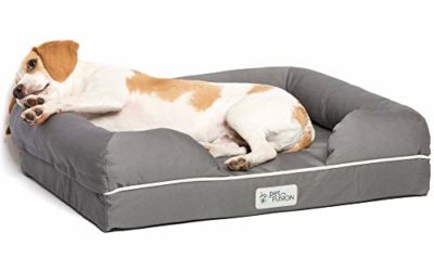 PetFusion Ultimate Dog Bed, Orthopedic Memory Foam, Multiple Sizes/Colors, Medium Firmness Pillow, Waterproof Liner, YKK Zippers, Breathable 35% Cotton Cover, Cert. Skin Contact Safe, 3yr. Warranty