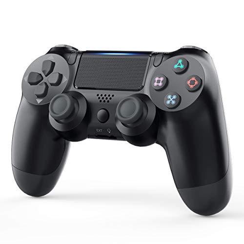 Game Controller for Playstation 4, YCCTEAM 1000mAh PS4 Wireless Controller with Built-in Speaker/Gyro/Motor Remote Pro Controller Gamepad for PS4/Slim/Pro Console (Black)