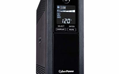 CyberPower CP1500AVRLCD Intelligent LCD UPS System, 1500VA/900W, 12 Outlets, AVR, Mini-Tower