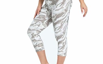 Gayhay High Waisted Capri Leggings for Women – Soft Slim Tummy Control – Exercise Pants for Running Cycling Yoga Workout