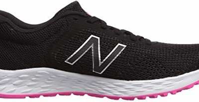 New Balance Women's Fresh Foam Arishi V2 Running Shoe, Black/Peony, 7.5 W US