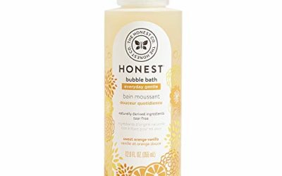 The Honest Company Everyday Gentle Sweet Orange Vanilla Bubble Bath Tear-Free Kids Bubble Bath With Naturally Derived Ingredients and Essential Oils Sulfate- and Paraben-Free 12 Fl. Ounces