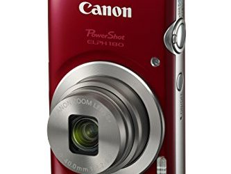 Canon PowerShot ELPH 180 Digital Camera w/Image Stabilization and Smart AUTO Mode (Red)