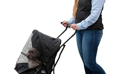 Pet Gear Travel Lite Pet Stroller for Cats and Dogs up to 15-pounds, Jet Black