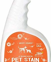 ANGRY ORANGE – Best Enzyme Pet Odor Eliminator and Stain Remover to Destroy Cat and Dog Urine 32oz Spray Bottle – New Fresh Citrus Scent